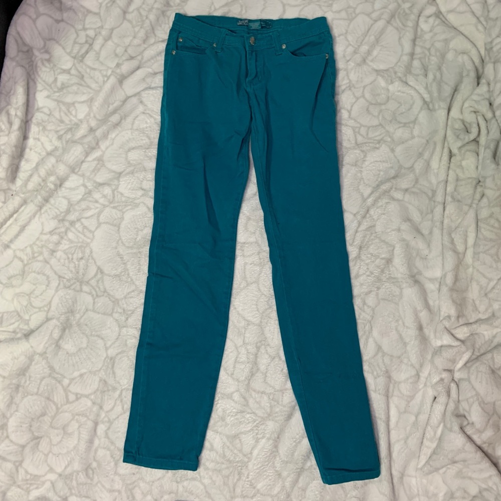 U-51 Turquoise Skinny Jeans